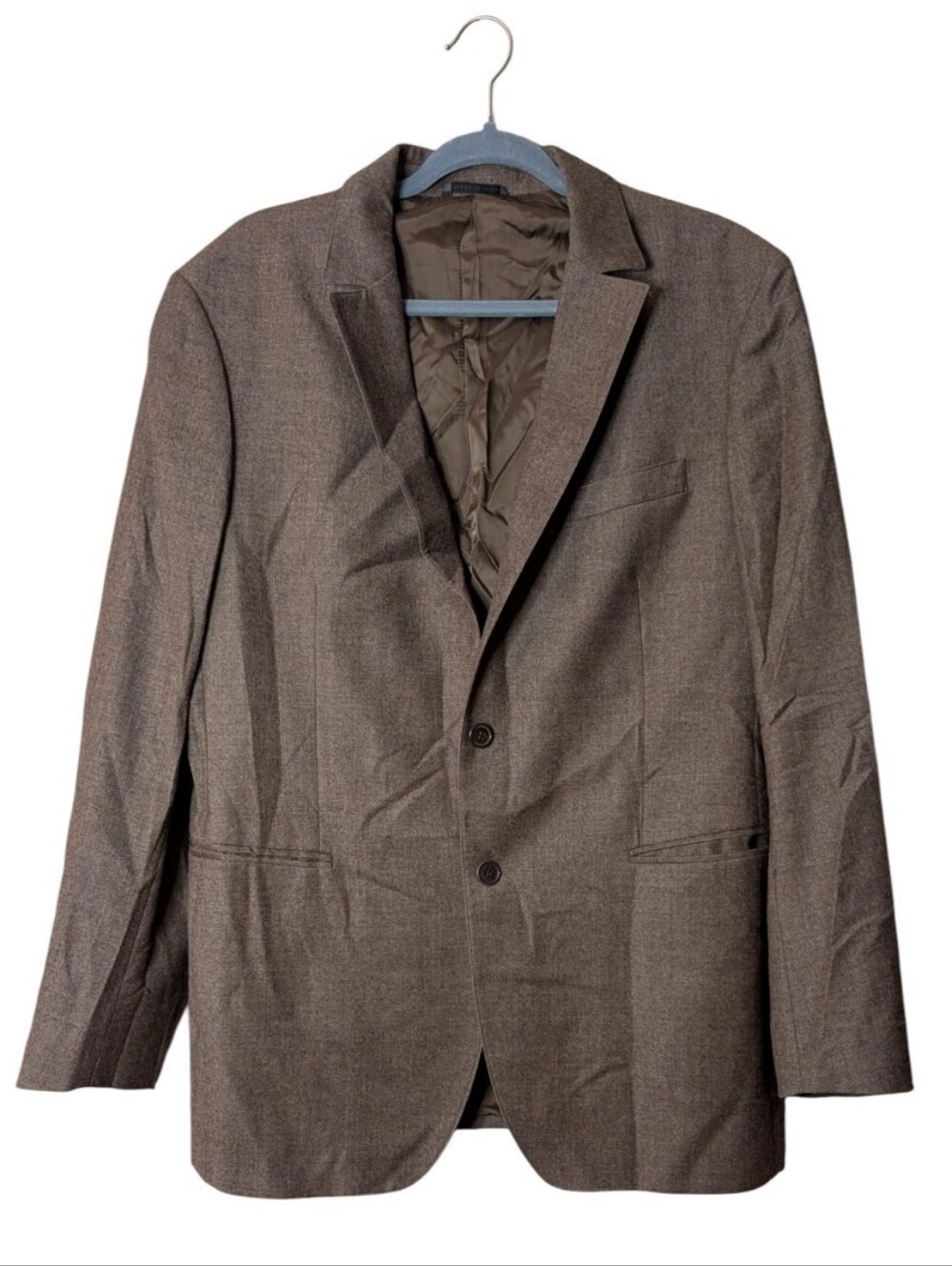 John Varvatos 100% wool Italy collection Brown Blazer Sport Coat size 52 luxury